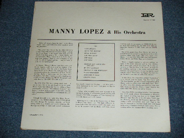 画像: MANNY LOPEZ and His - WHY NOT CHA CHA CHA ??? / 1959  US AMERICA  ORIGINAL MONO Used LP 