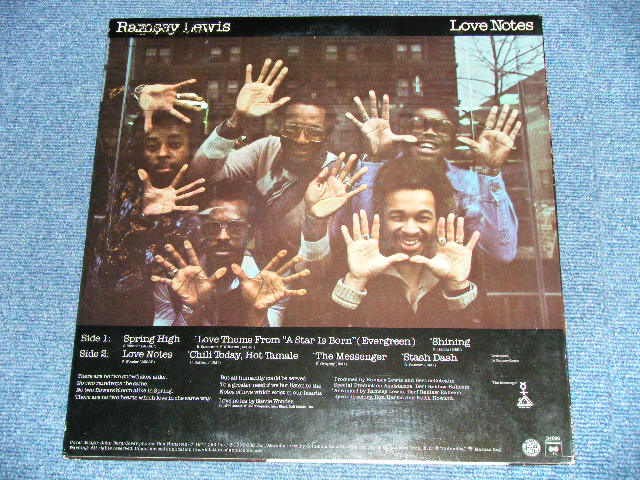 画像: RAMSEY LEWIS - LOVE NOTES  ( Ex++/MINT- )  / 1977 US AMERICA ORIGINAL "WHITE LABEL PROMO"  Used  LP