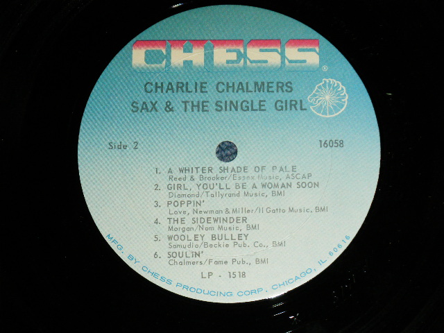 画像: CHARLIE CHALMERS - SAX & The SINGLE GIRL(Ex++/Ex+++) )  / 1967 US AMERICA ORIGINAL MONO Used LP  