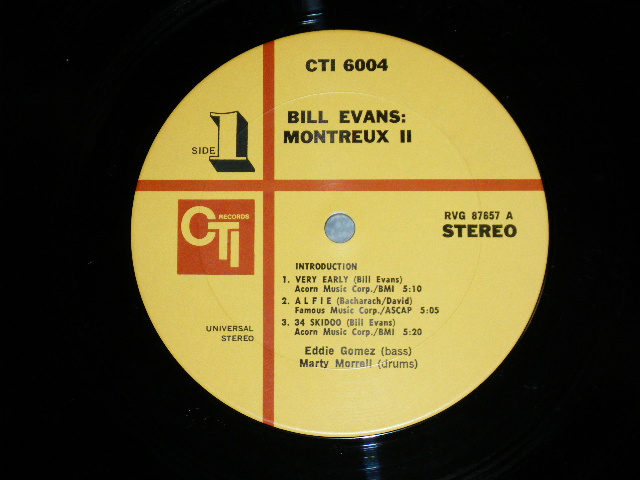 画像: The BILL EVENS TRIO   - MONTREUR II : RECORDED LIVE AT THE MONTREUR FESTIVAL, 1970 / 1971 US AMERICA ORIGINAL  Used LP 