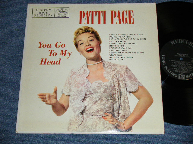 画像1: PATTI PAGE -  YOU GOT TO MY HEAD ( Ex++/Ex+++ )  /1955 US AMERICA  ORIGINAL 1st Press "CUSTOM HIGH FIDELITT credit on Front Cover" "BLACK with SILVER Print Label"  MONO Used LP