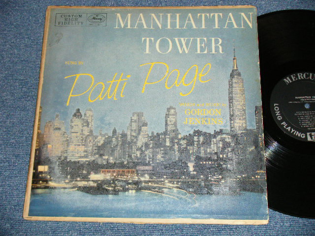 画像1: PATTI PAGE -  MANHATTAN TOWER   ( VG+++/Ex-)    / 1956 US AMERICA  ORIGINAL 1st Press "CUSTOM HIGH FIDELITT credit on Front Cover" "BLACK with SILVER Print Label"  MONO Used LP