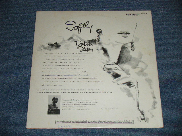 画像: DAKOTA STATON - SOFTLY ( Ex+/Ex++,Ex+++) / 1961 US AMERICA ORIGINAL MONO Used LP