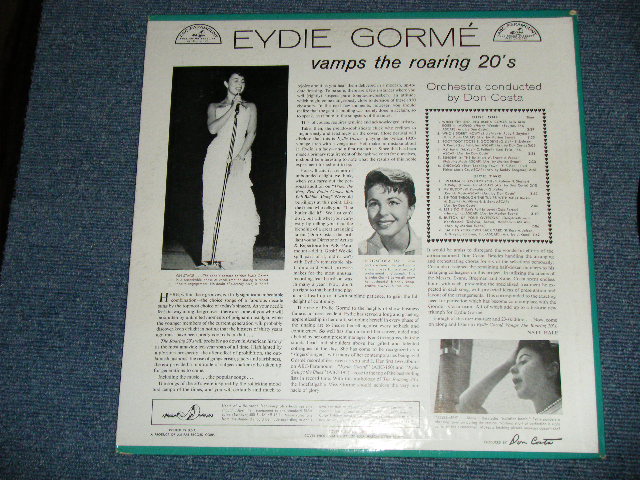 画像: EYDIE GORME - VAMPS THE ROARING 20'S (Ex+++?Ex+++)  / 1958 US AMERICA ORIGINAL MONO Used LP