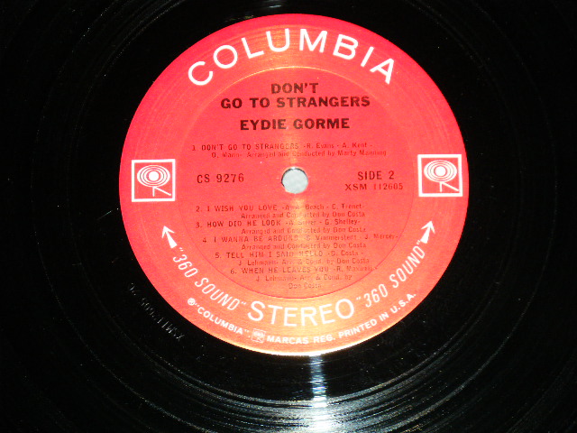 画像: EYDIE GORME -  DON'T GO TO STRANGERS ( Ex++/Ex++ Looks:Ex+ )  / 1966 US AMERICA ORIGINAL "360 SOUND" Label STEREO Used LP