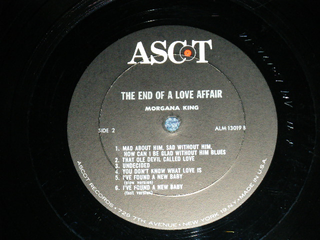 画像: MORGANA KING - THE END OF LOVE AFFAIR : REISSUE of U-A 30020 "LET ME LOVE YOU" ( Ex/Ex++ Looks:Ex+ )  / 1965 US AMERICA  REISSUE of MONO Used LP