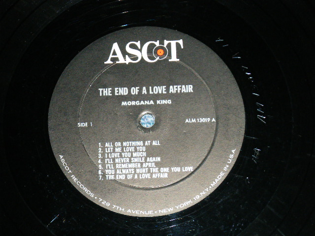 画像: MORGANA KING - THE END OF LOVE AFFAIR : REISSUE of U-A 30020 "LET ME LOVE YOU" ( Ex/Ex++ Looks:Ex+ )  / 1965 US AMERICA  REISSUE of MONO Used LP