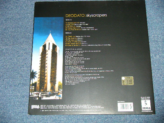 画像: DEODATO - SKYSCRAPERS  (NEW ) / 2002 ITALY REISSUE "BRAND NEW" LP 