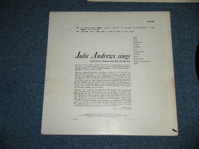 画像: JULIE ANDREWS - JULIE ANDREWS SINGS ( Ex+/Ex+++ A-1:Ex )   / 1958 US AMERICA ORIGINAL MONO Used  LP 