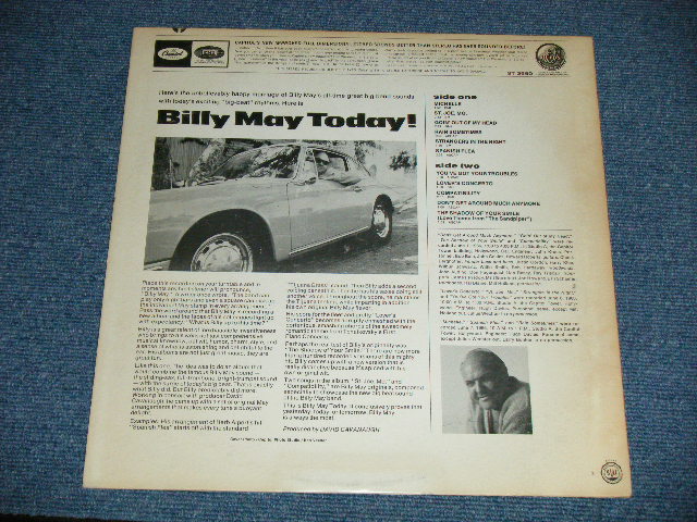 画像: BILLY MAY - TODAY! (Ex+/Ex+++)   / 1965 US AMERICA  ORIGINAL 1st Press "'BLACK with RAINBOW Band CAPITOL Logo on TOP Label' STEREO  LP  