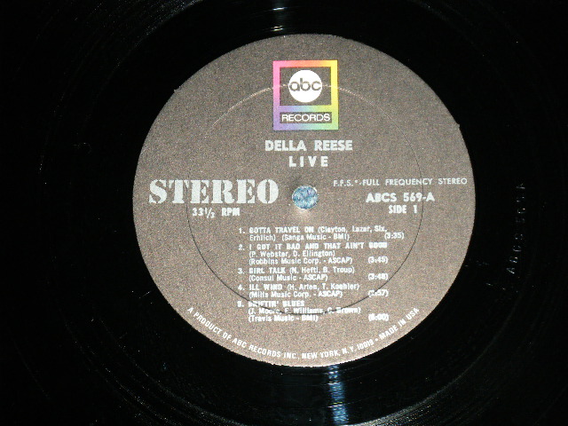 画像: DELLA REESE -  LIVE  ( Ex++/Ex+++)   / 1966 US AMERICA ORIGINAL STEREO Used LP 