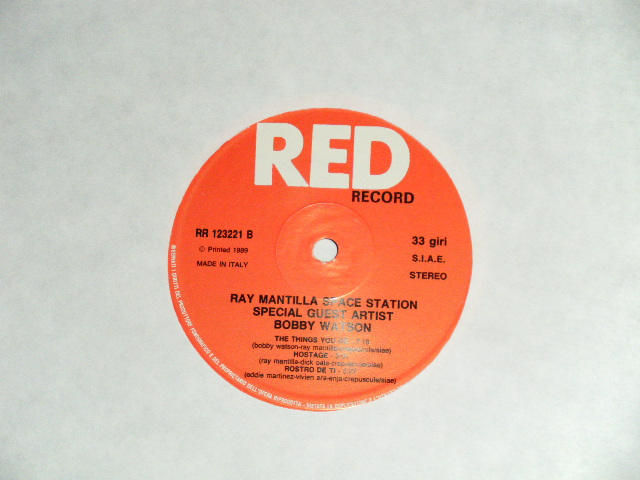 画像: RAY MANTILLA - SPACE STATION ( NEW ) / 1989 ITALY ORIGINAL "BRAND NEW" LP   