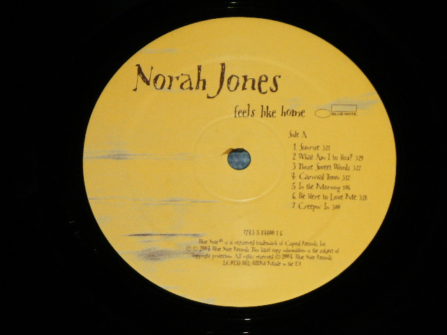 画像: NORAH JONES - FEELS LIKE HOME (Ex+++/Ex+++ ) / 2004 EUROPE ORIGINAL  Used  LP