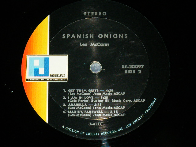 画像: LES McCANN - SPANISH ONIONS  ( MINT-/Ex+++ Looks: MINT-) / 1966 US AMERICA ORIGINAL STEREO Used LP 