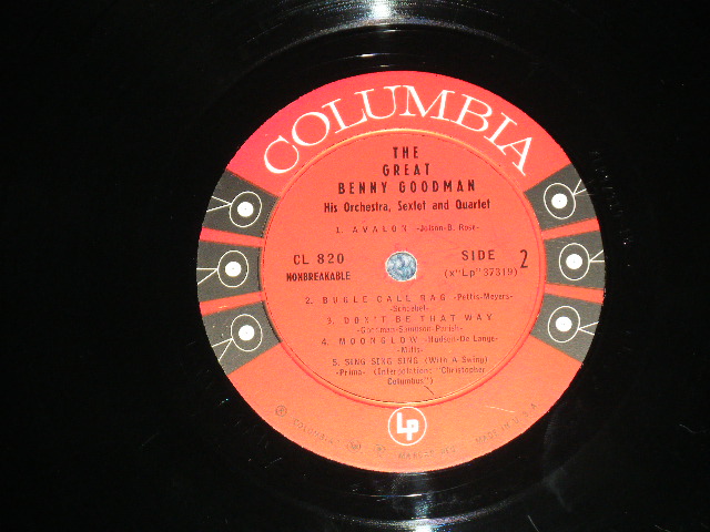 画像: The BENNY GOODMAN - THE GREAT BENNY GOODMAN ( Ex++/Ex+++ )/ 1956 US ORIGINAL "6 EYES  Label" MONO Used LP  