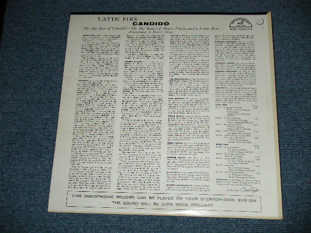 画像: CANDIDO - LATIN FIRE( Ex+++/MINT- :WOBC) / 1959 US AMERICA ORIGINAL MONO  Used LP