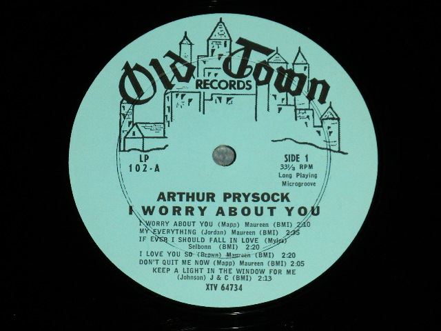 画像: ARTHUR PRYSOCK - I WORRY ABOUT YOU ( Ex/Ex+++ A-6:Ex  / 1962 US AMERICA ORIGINAL MONO Used LP