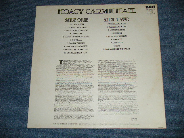 画像: HOAGY CARMICHAEL - HOAGY ( Ex+++/MINT- : EDSP ) / 1981 UK ENGLAND  Used LP 