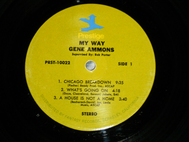 画像: GENE AMMONS  - MY WAY ( Ex++/Ex+++ Looks:Ex++ )  / 1971 US ORIGINAL "LIME GREEN Label"  Used LP 