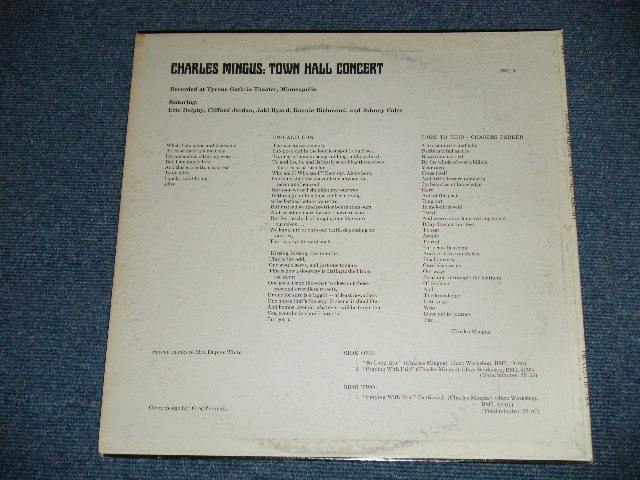 画像: CHARLES MINGUS - TOWN HALL CONCERT ( Ex+++,Ex+/MINT-)  /  1969 US AMERICA REISSUE Used LP 