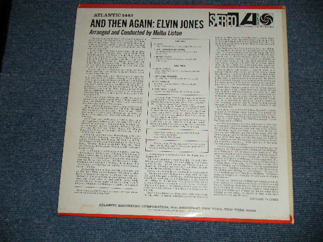 画像: ELVIN JONES - AND THEN AGAIN ( Ex++/E++ Looks:Ex+++ )  / 1965 US ORIGINAL "GREEN & BLUE Label"  STEREO Used LP  