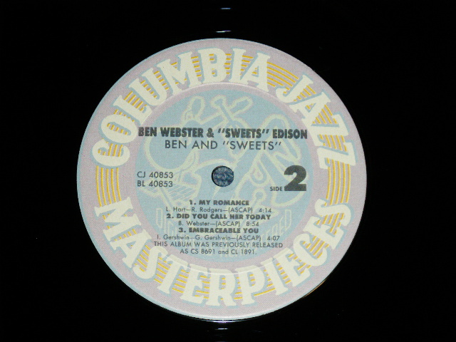 画像: BEN WEBSTER / HARRY EDISON - BEN AND "SWEETS" ( MINT/MINT )  / 1987 US AMERICA REISSUE Used LP 