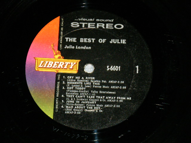 画像: JULIE LONDON - THE BEST OF (Ex++/Ex++ Looks:Ex+)/ 1962 US AMERICA ORIGINAL Stereo Used LP