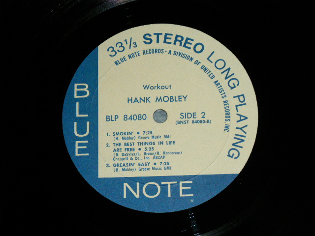 画像: HANK MOBLEY - WORKOUT ( Ex+++/MINT )  / 1971~73 Version US AMERICA REISSUE  "A DIVISION of UNITED ARTISTS Label" Used LP