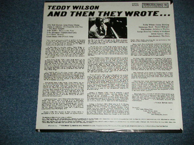 画像: TEDDY WILSON - AND THEN THEY WROTE...(Ex+++/MINT) /  US AMERICA REISSUE  Used   LP  