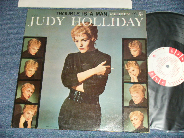 画像1: JUDY HOLLIDAY - TROUBLE IS A MAN  (Ex++/MINT-)  / 1959 US AMERICA ORIGINAL "WHITE LABEL PROMO" 1st Press  "6 EYES Label"  MONO Used  LP