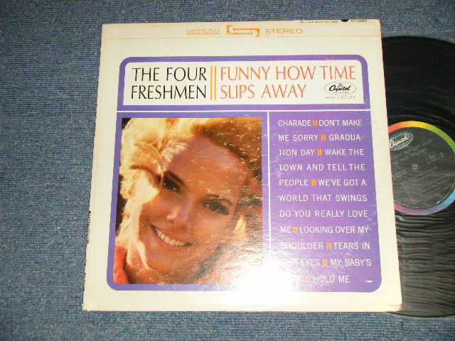 画像1: THE FOUR FRESHMEN -  FUNNY HOW TIME SLIPS AWAY (Ex+/Ex++ Looks:Ex+ EDSP) / 1964 US AMERICA ORIGINAL 1st Press "BLACK with RAINBOW 'CAPITOL' Logo on TOP Label"  STEREO Used  LP  