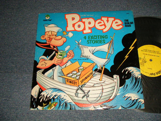 画像1: ANIME / POPEYE The Sailor Man - 4 EXCITING STORIES (Ex++/Ex++ EDSP) / 1971 US AMERICA ORIGINAL Used LP 