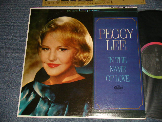 画像1: PEGGY LEE - IN THE NAME OF LOVE (Ex++/Ex+ Looks:Ex+++) / 1964 US AMERICA ORIGINAL 1st Press "BLACK with RAINBOW 'CAPITOL' Logo on TOP Label" STEREO LP 