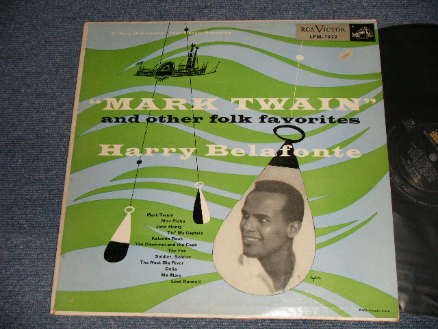 画像1: HARRY BELAFONTE - MARK TWAIN' AND OTHER FOLK FAVORITES (Ex+/Ex+++ Looks:MINT- EDSP) / 1955 Version US AMERICA "2nd Press Version" MONO Used LP 