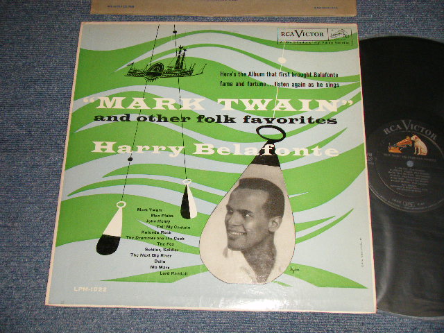 画像1: HARRY BELAFONTE - MARK TWAIN' AND OTHER FOLK FAVORITES (Ex++/MINT- EDSP) / 1955 Version US AMERICA "2nd Press Version" MONO Used LP 