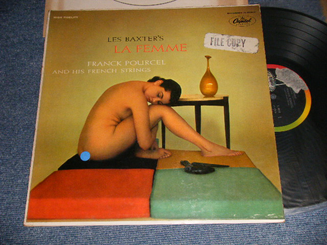 画像1: LES BAXTER FRANK POURCEL - LES BAXTER's LA FEMME (Ex++/Ex++ STOFC, EDSP, TEAROL) / 1959Version  US AMERICA 2nd Press "BLACK with RAINBOW 'CAPITOL' Logo on LEFT Label" MONO Used LP