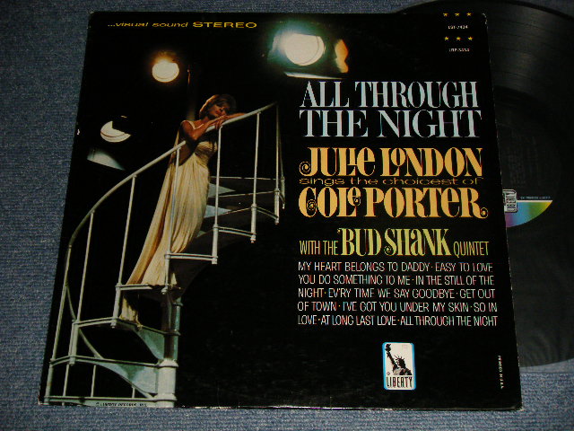 画像1: JULIE LONDON - ALL THROUGH THE NIGHT (Ex+/Ex+++, Ex+ Looks:Ex+)) / 1967 Version?US ORIGINAL RE-PRESS "2nd Press COLOR LIBERT Logo on LEFT SIDE Label" STEREO Used  LP 