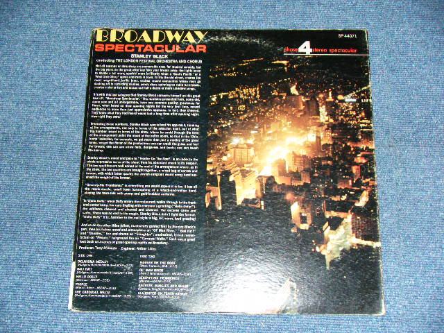 画像: STANLEY BLACK - BROADWAY SPECTACULAR /  1960's US ORIGINAL STEREO  Used LP