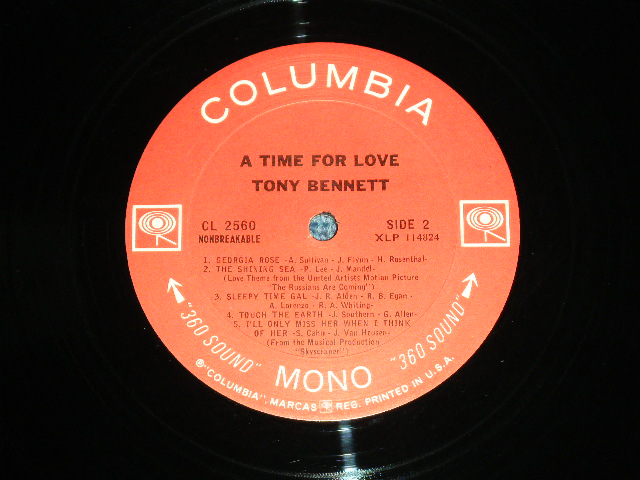 画像: TONY BENNETT - A TIME FOR LOVE  / 1966  US ORIGINAL 360 Sound Label MONO LP