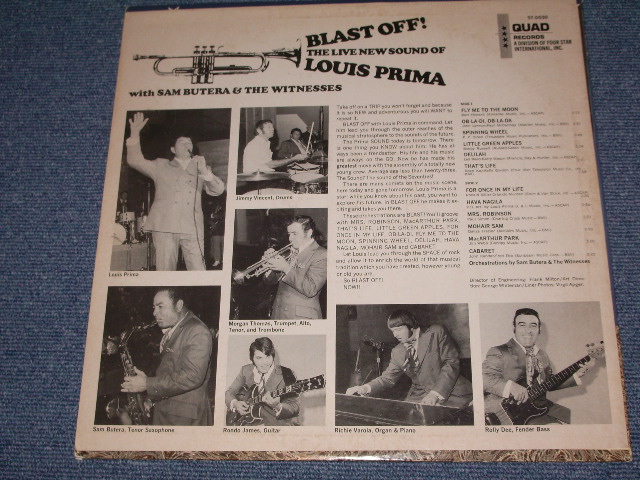 画像: LOUIS PRIMA - BLAST OFF! THE LIVE NEW SOUND OF / 1960s US ORIGINAL LP 