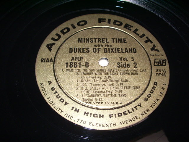 画像: DUKES OF DIXIELAND - VOL.5 MINSTREL TIME WITH / 1957 ORIGINAL MONO LP