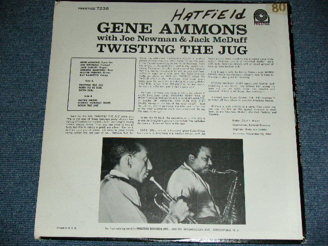 画像: GENE AMMONS With Joe Newman & Jack McDuff - TWISTING THE JUG / 1962 US ORIGINAL MONO Used LP 