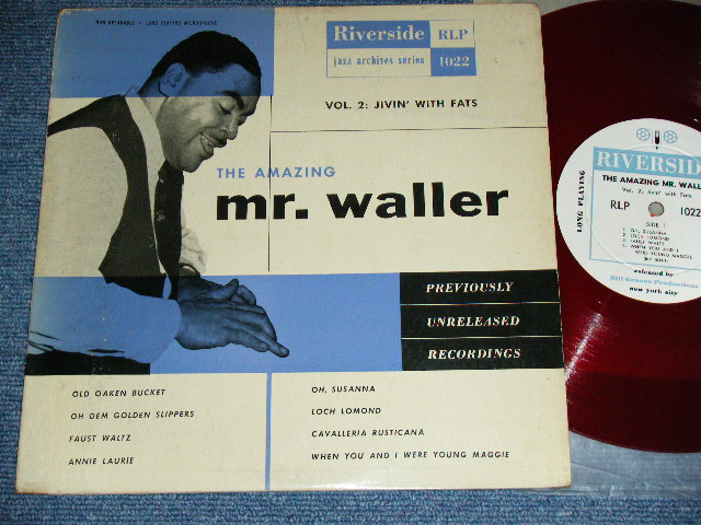 画像1: FATS WALLER - THE AMAZING MR. WALLER VOL.2 : JIVIN' WITH FATS /1953 US ORIGINAL RED WAX Vinyl Used 10"LP  