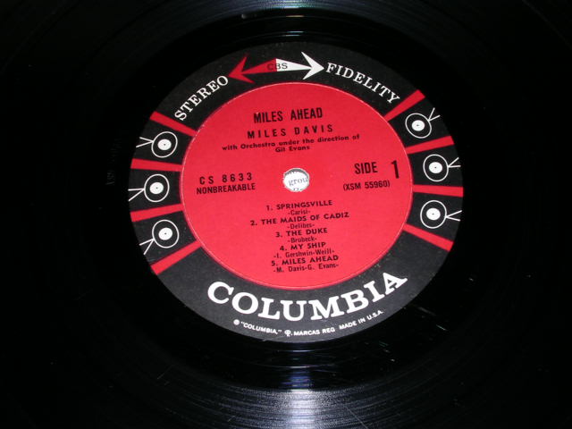 画像: MILES DAVIS - MILES AHEAD / 1962 US ORIGINAL 6 EYES LAVEL STEREO LP  