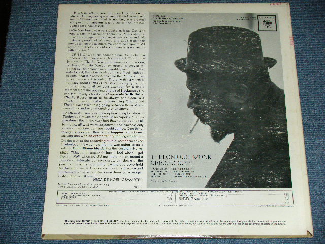 画像: THELONIOUS MONK - CRISS-CROSS /  1963 US ORIGINAL "2 EYS'S " Label MONO Used LP