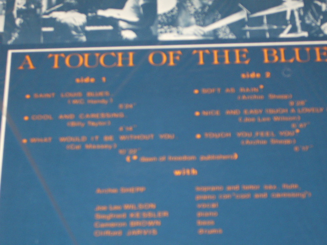 画像: ARCHIE SHEPP Featuring JOE LEE WILSON - A TOUCH OF THE BLUES  /  1977 FRANCE ORIGINAL?? Sealed LP 