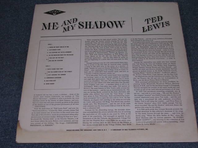 画像: TED LEWIS - ME AND MY SHADOW / 1950s US ORIGINAL MONO LP  