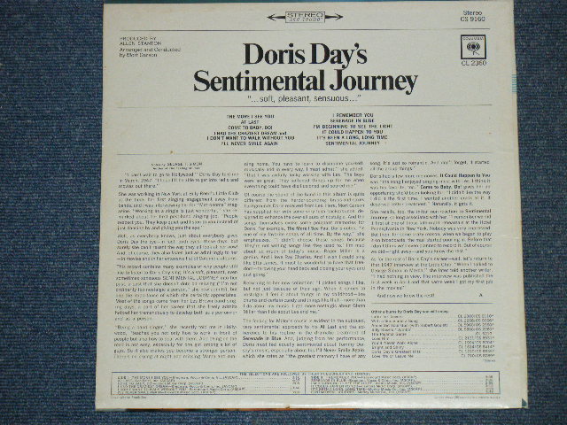 画像: DORIS DAY - SENTIMENTAL JOURNEY   /1965 US ORIGINAL STEREO   LP