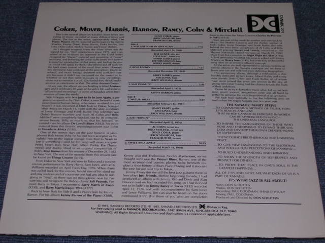 画像: COCKER, MOVER, BARRON, RANEY,COHN & MITCHELL - ANNIVERSARY / 1985 US ORIGINAL LP 