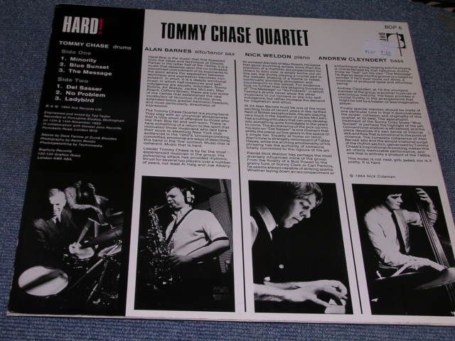 TOMMY CHASE QUARTET - HARD! / 1984 UK ORIGINAL LP - パラダイス